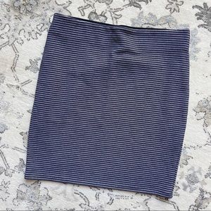 LOFT Striped Pencil Skirt